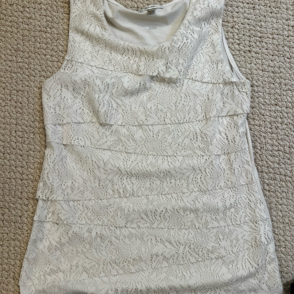 Dress Barn size Medium tank tops. Set of 3. Sold as lot.